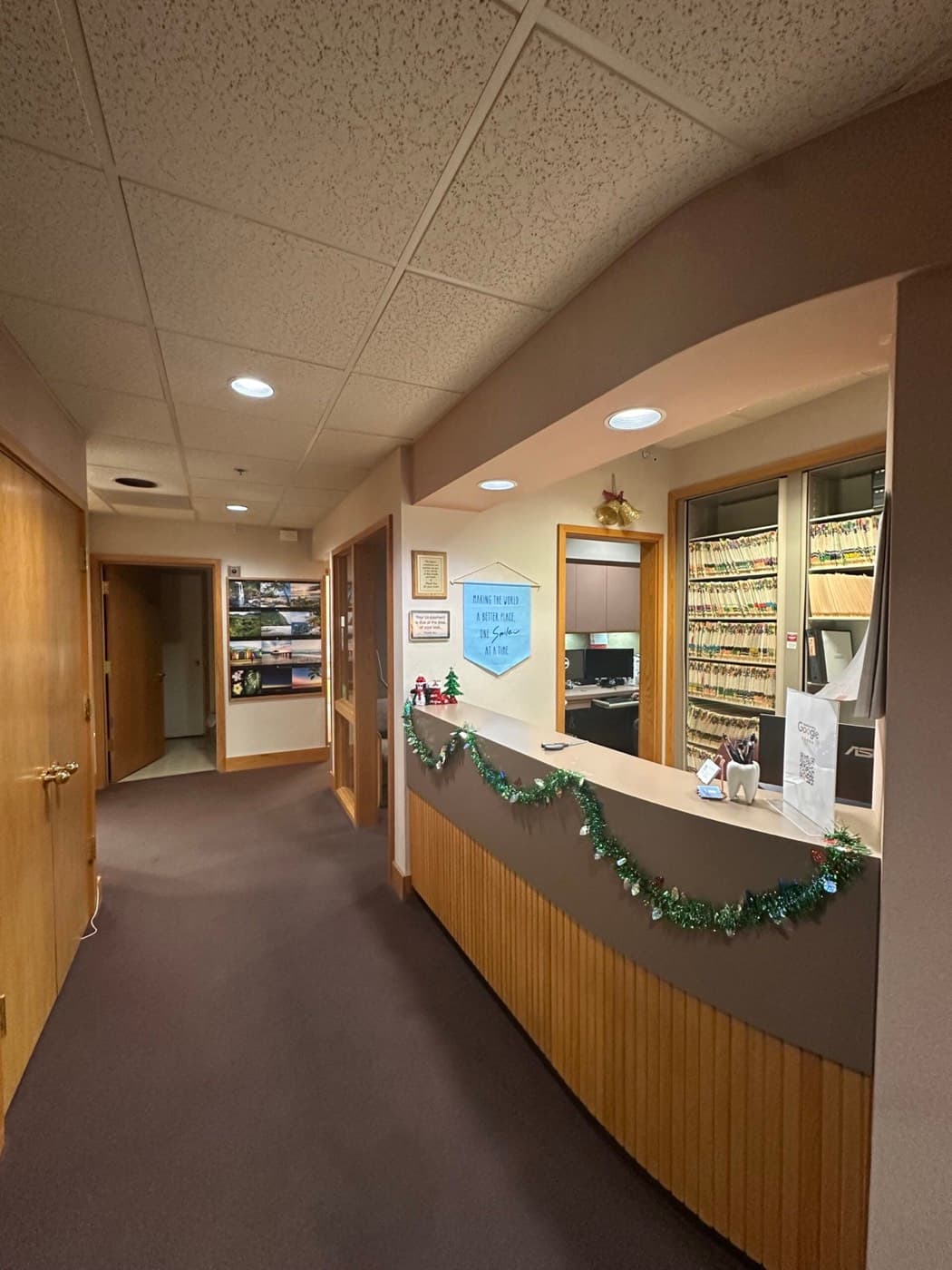 Professional dental workspace setup