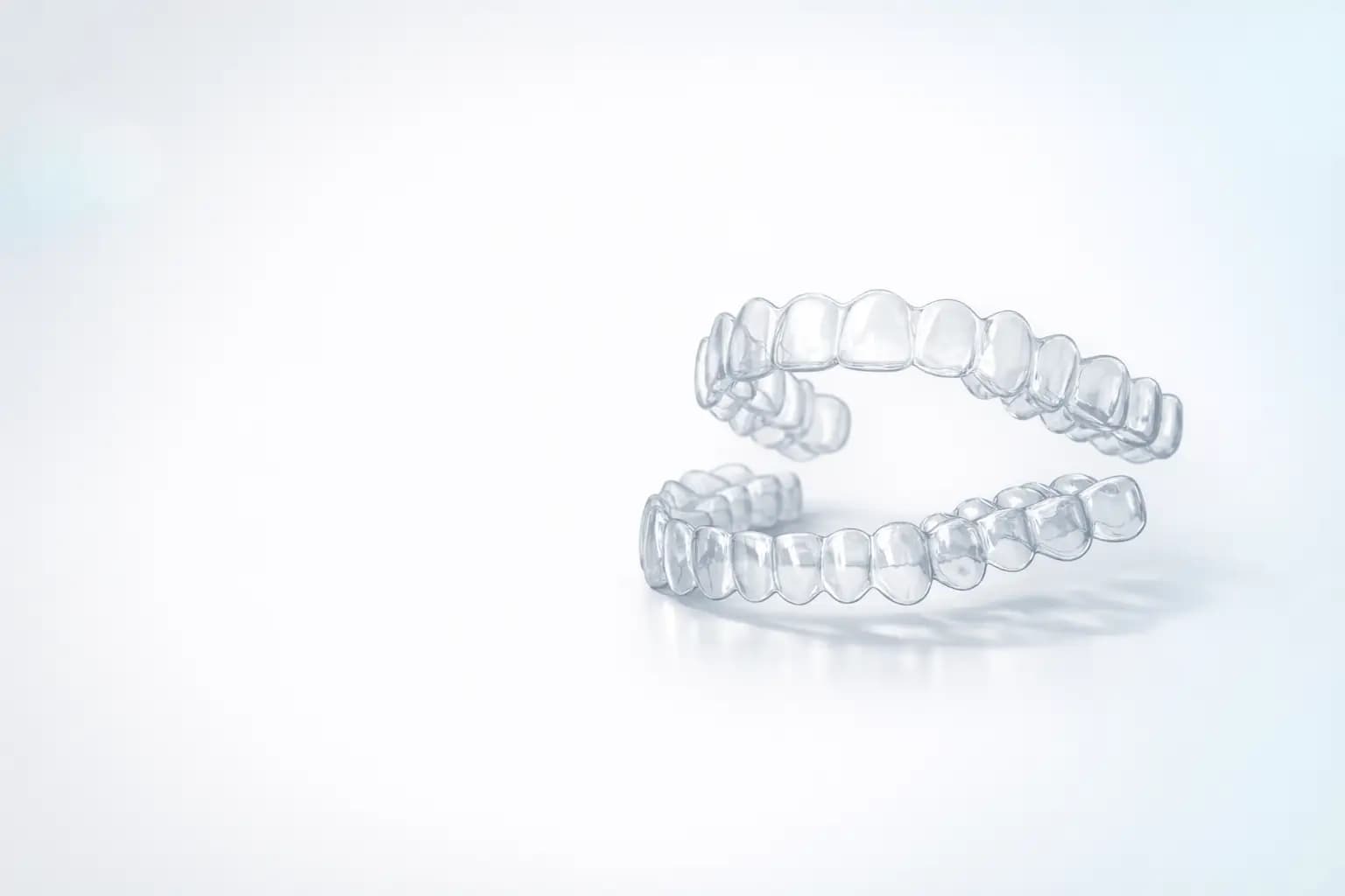 Clear aligner trays illustration